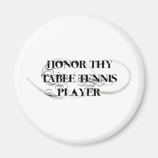 Aimant Honor Thing joueur de tennis de table (Devant)