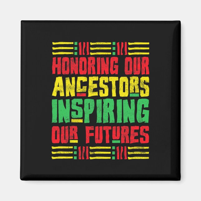 Aimant Honorer nos ancêtres Mois de l'histoire afro-améri (Devant)