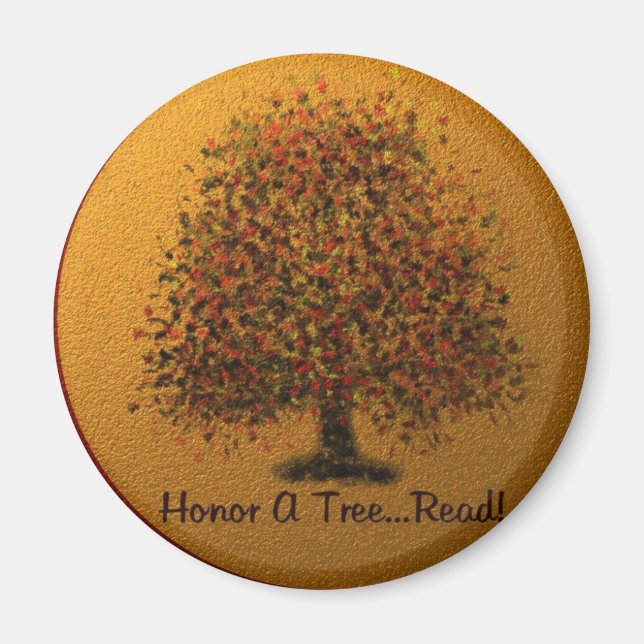 Aimant Honorer un arbre (Devant)