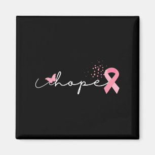 Aimant Hope Butterfly Breast Cancer Sensibilisation Ruban