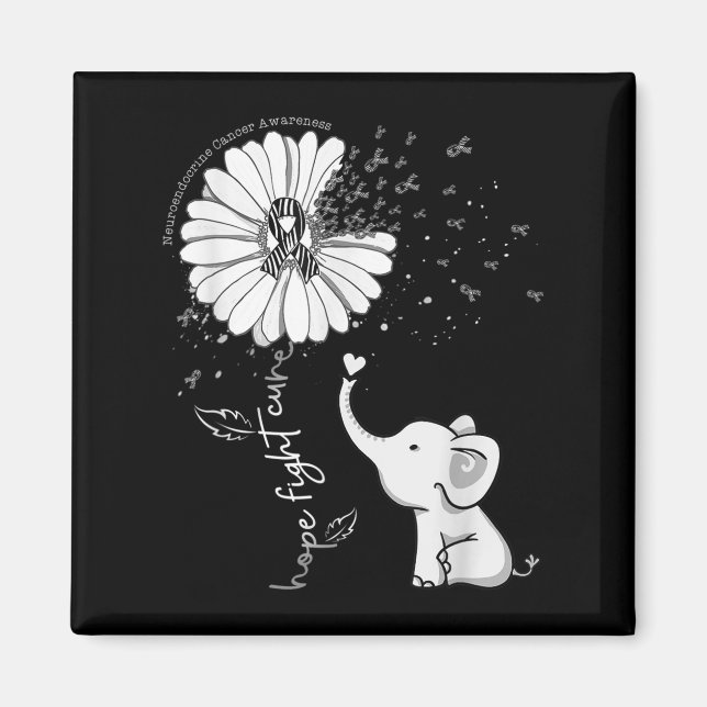 Aimant Hope Fight Cure Elephant Neuroendocrine Cancer Zeb (Devant)