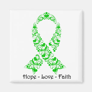 Aimant Hope Green Awareness Ribbon