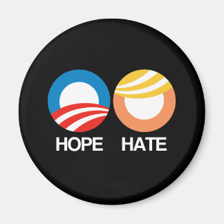 Aimant HOPE (Obama) contre HATE (Trump)