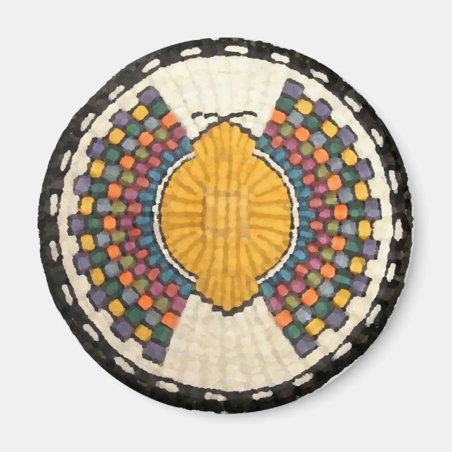 Aimant Hopi Snake Motif Vintage Amérindien (Devant)