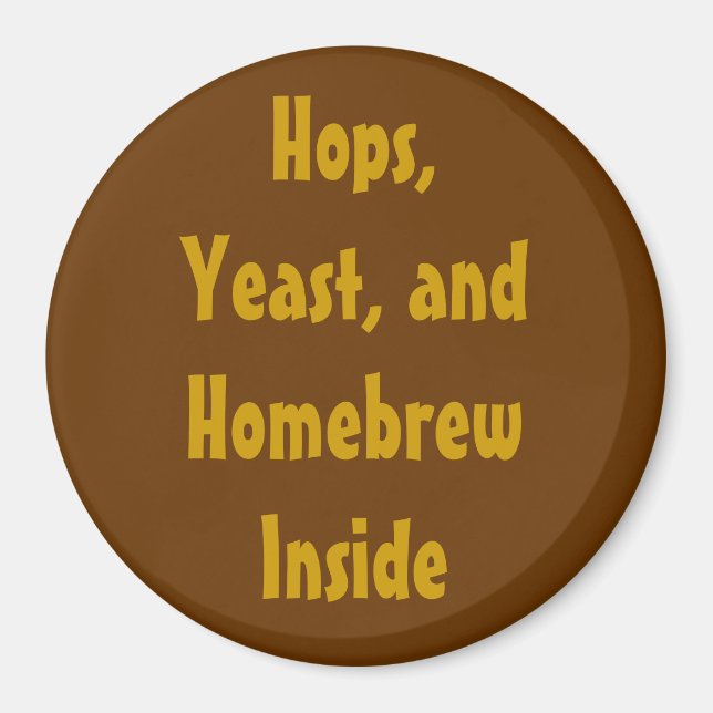 Aimant Hops, Levure et Homebrew à l'intérieur (Devant)