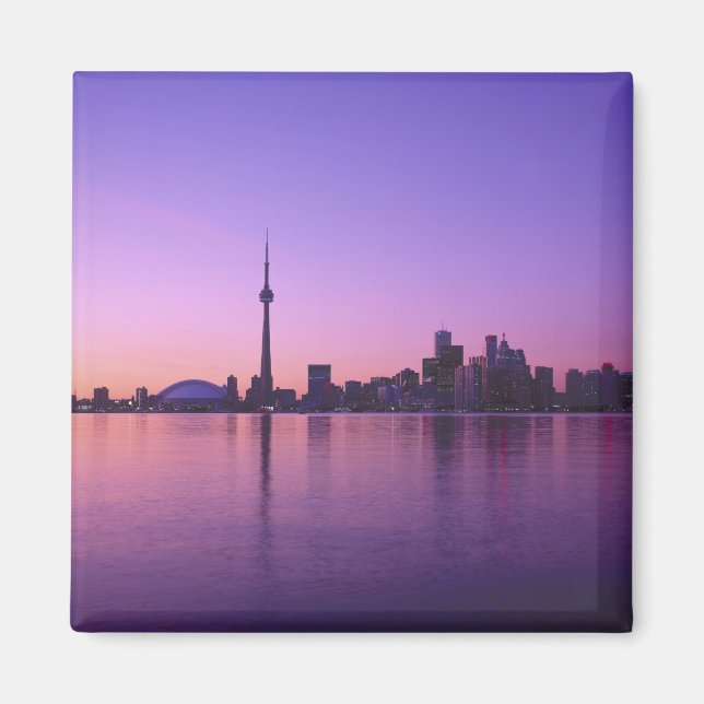 Aimant Horizon de Toronto la nuit, Ontario, Canada (Devant)
