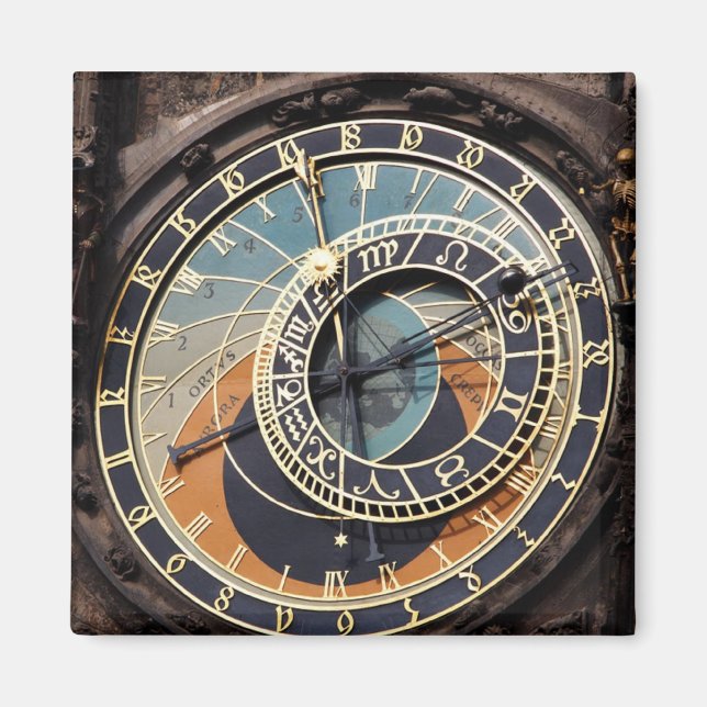Aimant Horloge Astronomique à Prague (Devant)