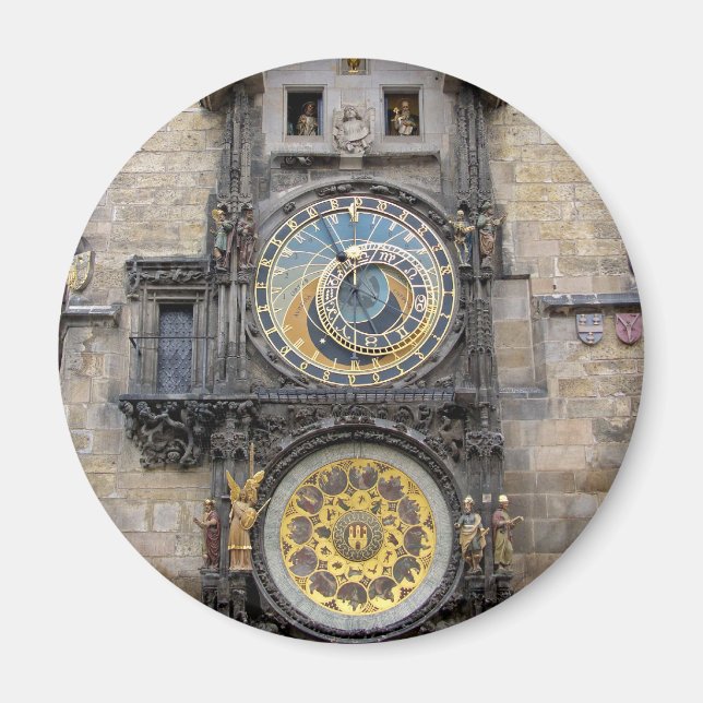 Aimant Horloge astronomique ou Prague Orloj (Devant)