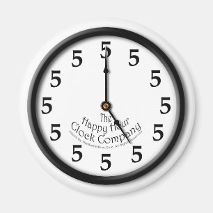 AIMANT HORLOGE CINQ HEURES
