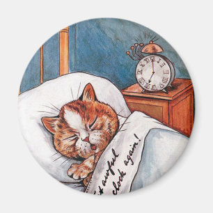 Aimant Horloge D'Alarme Bruyante, Louis Wain