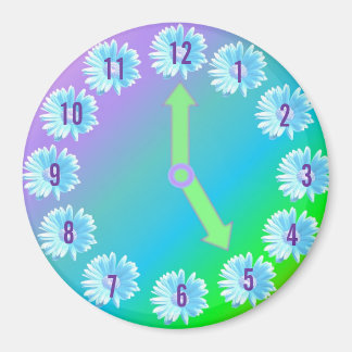 AIMANT HORLOGE DE FLEURS