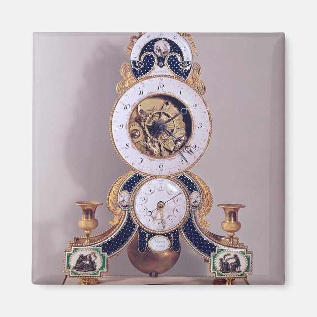 Aimant Horloge décimale et double décimale (Devant)