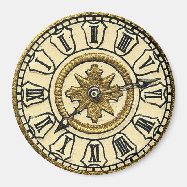 Aimant Horloge vintage (Devant)
