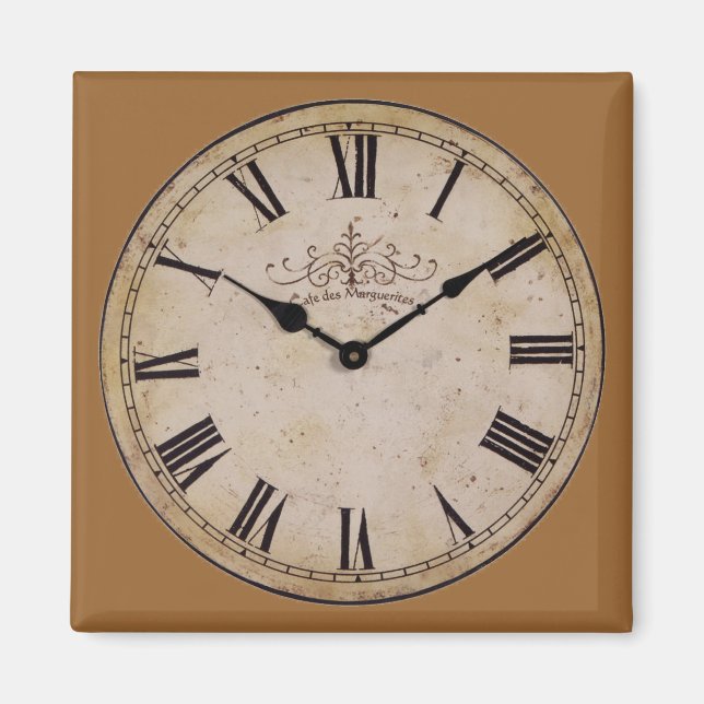 Aimant Horloge vintage (Devant)
