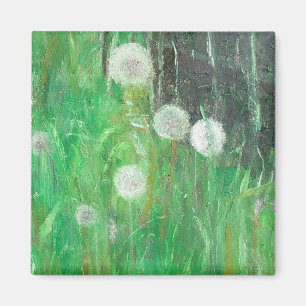 Aimant Horloges Dandelion en Grass 2008 huile sur toile
