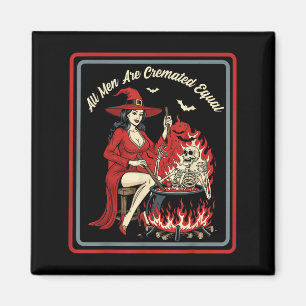 Aimant Horreur vintage Humour foncé, Sorcière, Tous Les H