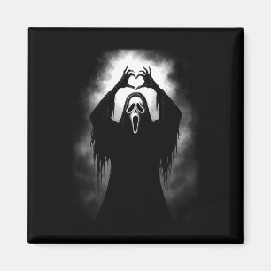 Aimant Horreur Visage Horreur Déplaisant Coeur fantôme Ma