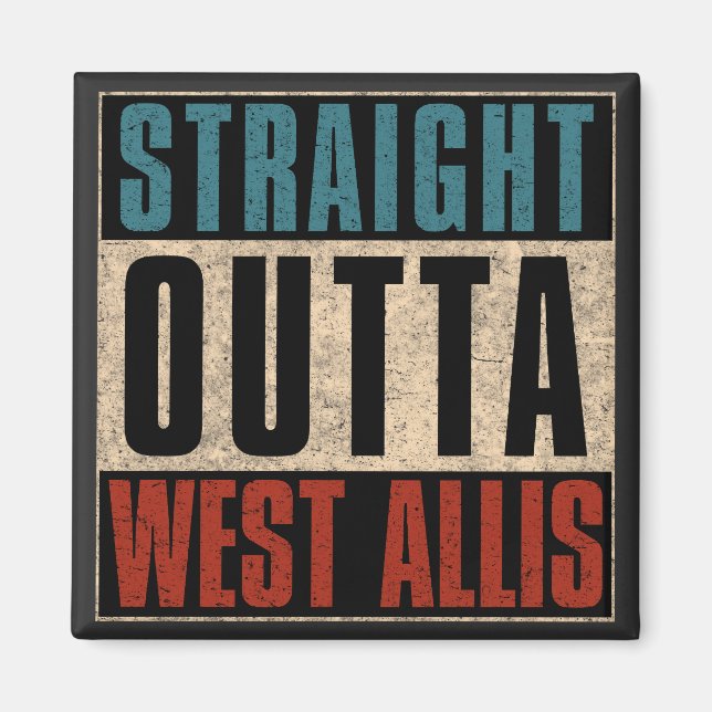 Aimant Hors de l'ouest Allis Wisconsin WI (Devant)