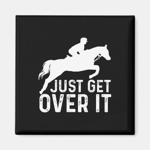 Aimant Horse anglaise Riding Hunter Jumper Girl Horseback