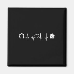 Aimant Horsescute Ss Cute Ss Barn Heartbeat Horseback Rid