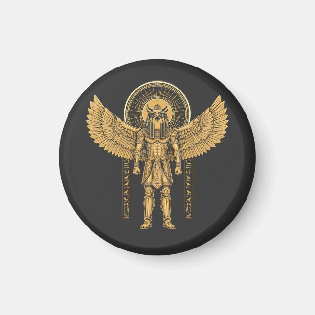 Aimant Horus avec disque solaire  (Devant)