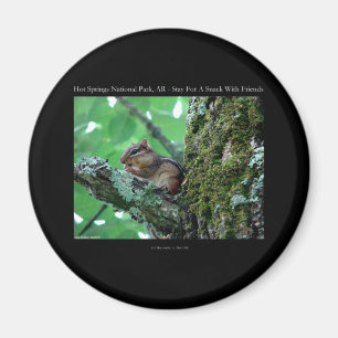 Aimant Hot Springs National Park, AR Chipmunk Snack Gifts
