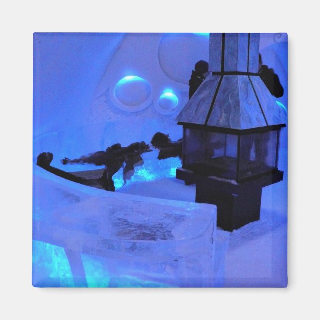 Aimant Hôtel de Glace, Québec, Canada (Devant)