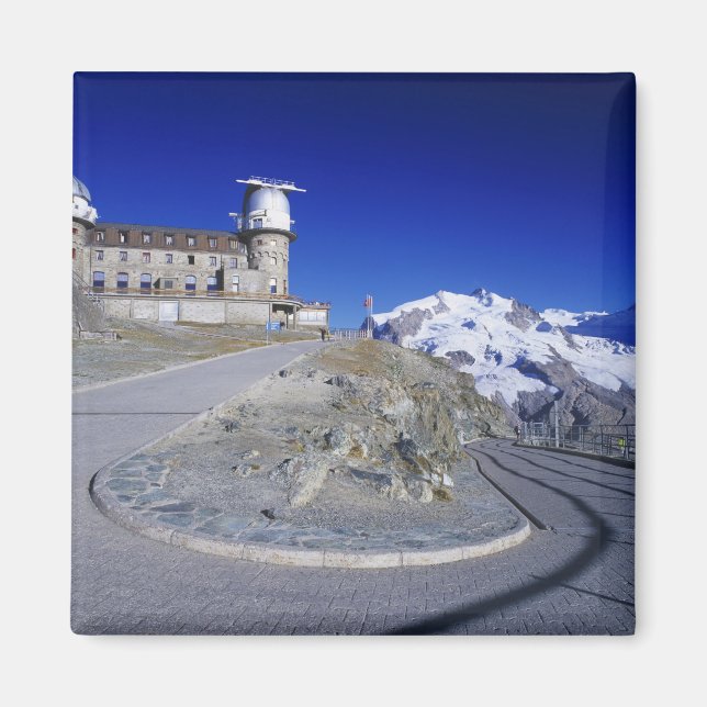 Aimant hôtel Kulm et sentier, Gornergrat, Zermatt, (Devant)