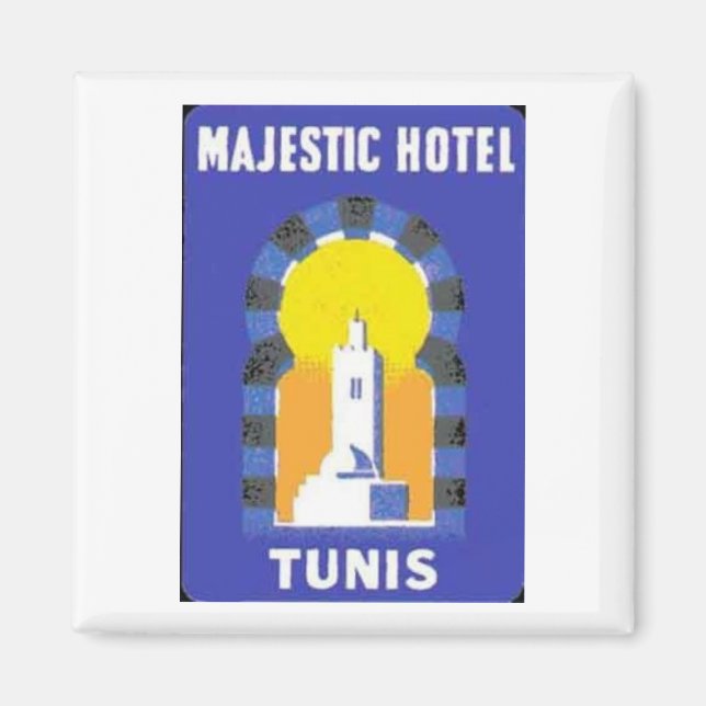 Aimant Hôtel Majestic de Tunis (Devant)