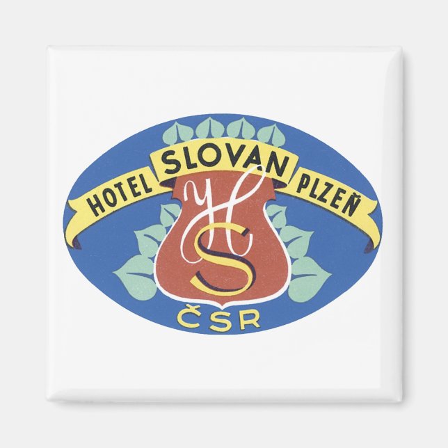 Aimant Hôtel Slovan Plzen (Devant)