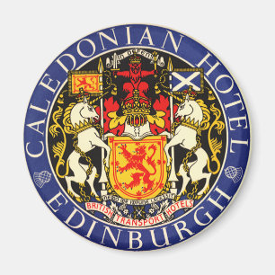 Aimant Hôtel Vintage voyage Caledonian Edinburgh Scotlan
