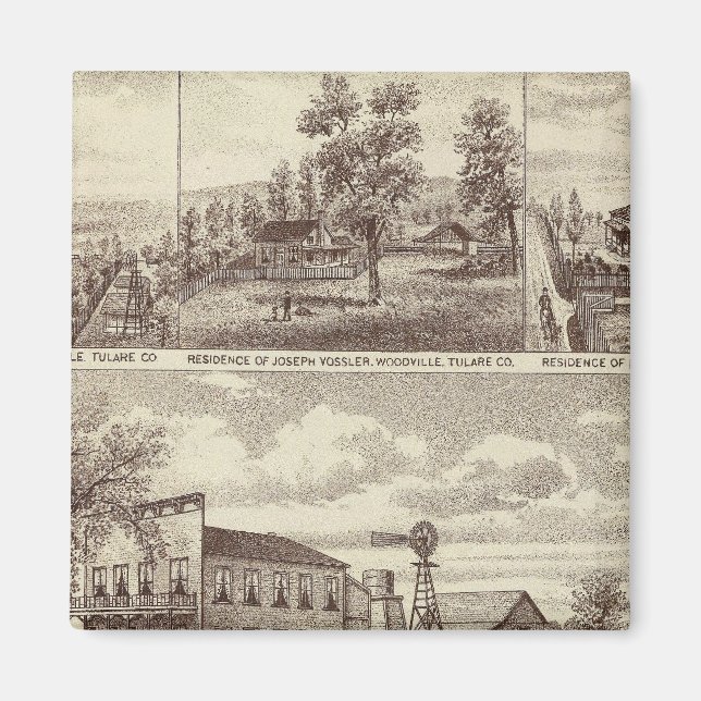 Aimant Hôtel Woodville, ranches (Devant)