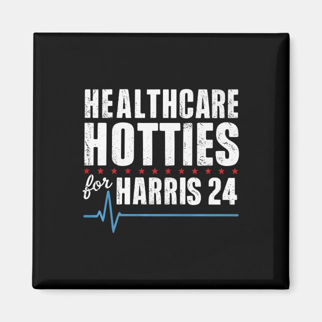 Aimant Hôtels De Santé Pour Kamala Harris 24 Premium (Devant)