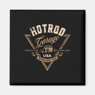 Aimant Hotrod Garage Usa Clic Car Hotrod Design en détres