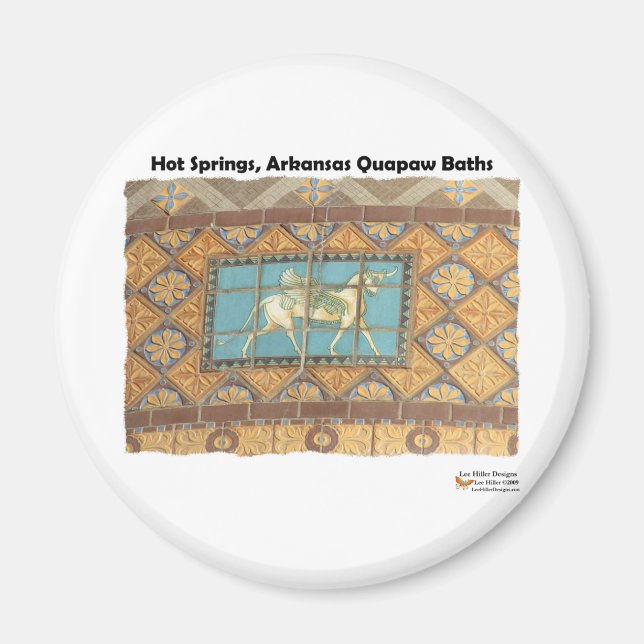 Aimant HotSprings, AR Quapaw Dome Tiles II Cadeaux Vêteme (Devant)
