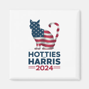 Aimant Hotties Pour Harris 2024 Femmes aux chats Kamala H