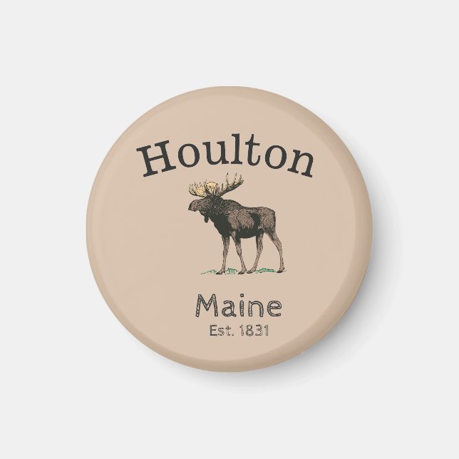 Aimant Houlton Maine Moose (Devant)