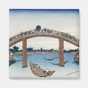 Aimant Housai  Mont Fuji vu de dessous du pont des hommes