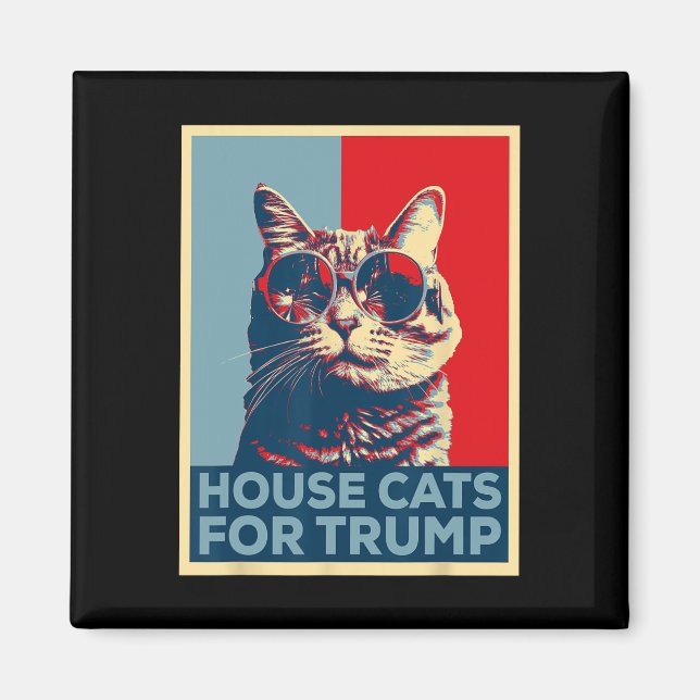Aimant House Cats For Trump 2024 (Devant)