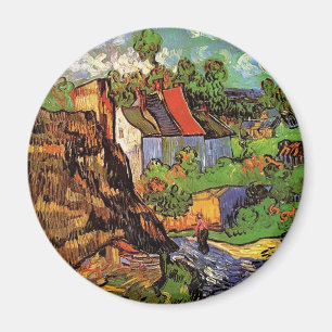 Aimant Houses in Auvers, Fine art by Vincent van Gogh.