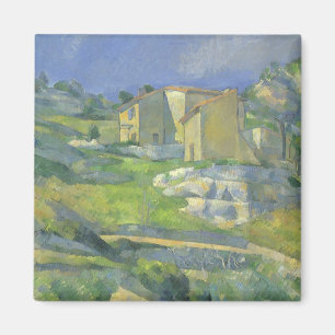 Aimant Houses in Provence by Paul Cezanne, Vintage Art