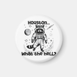 Aimant Houston... Qu'est-ce que c'est ? Raccoon adorable