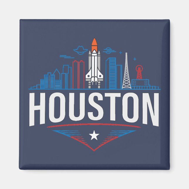 Aimant Houston Texas États-Unis d'Amérique (Devant)