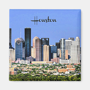 Aimant Houston, Texas pittoresque, photo de la ville