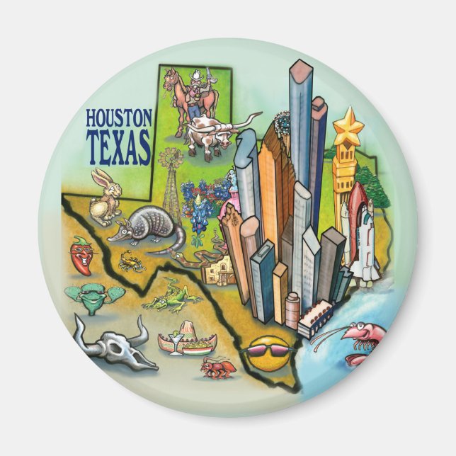 Aimant Houston TX (Devant)