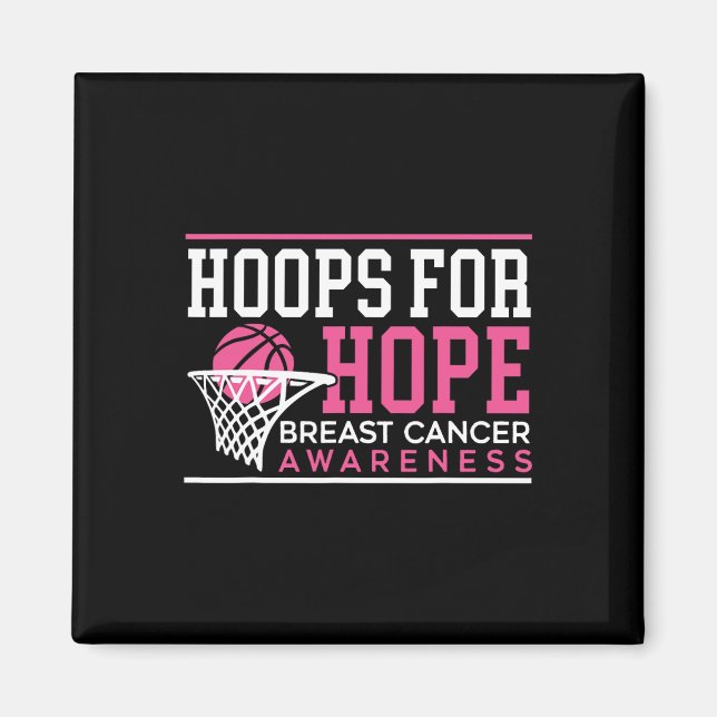 Aimant Hovers For Hope Basketball Player Cancer du sein A (Devant)