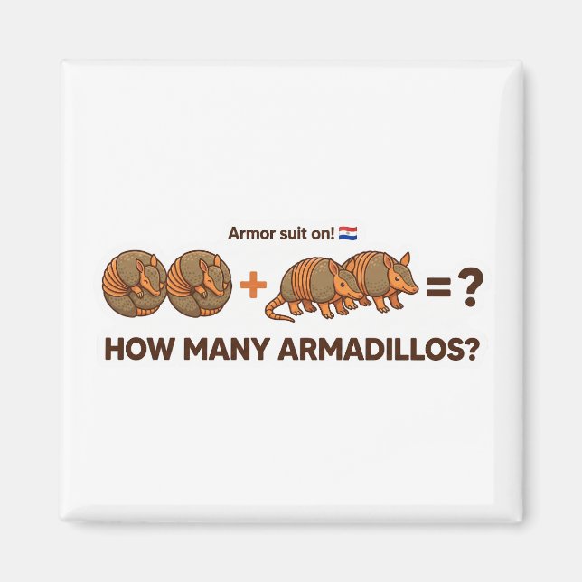 Aimant How Many Armadillos? Animal World Quest for Toddle (Devant)