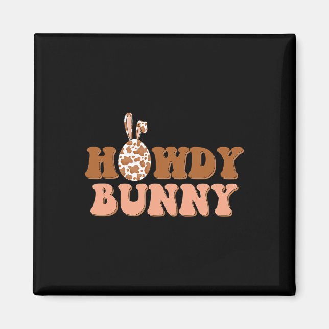 Aimant Howdy Bunny Pays de Pâques Ouest (Devant)