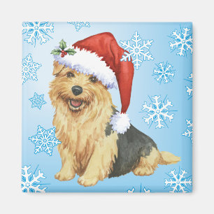 Aimant Howlidays heureux Norfolk Terrier