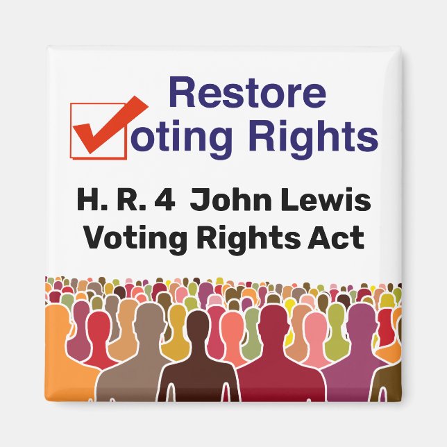 Aimant HR4 John Lewis Loi sur les droits de vote (Devant)